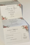 Concertina Wedding Invitation | Elegant Accordion-Fold Wedding Invite