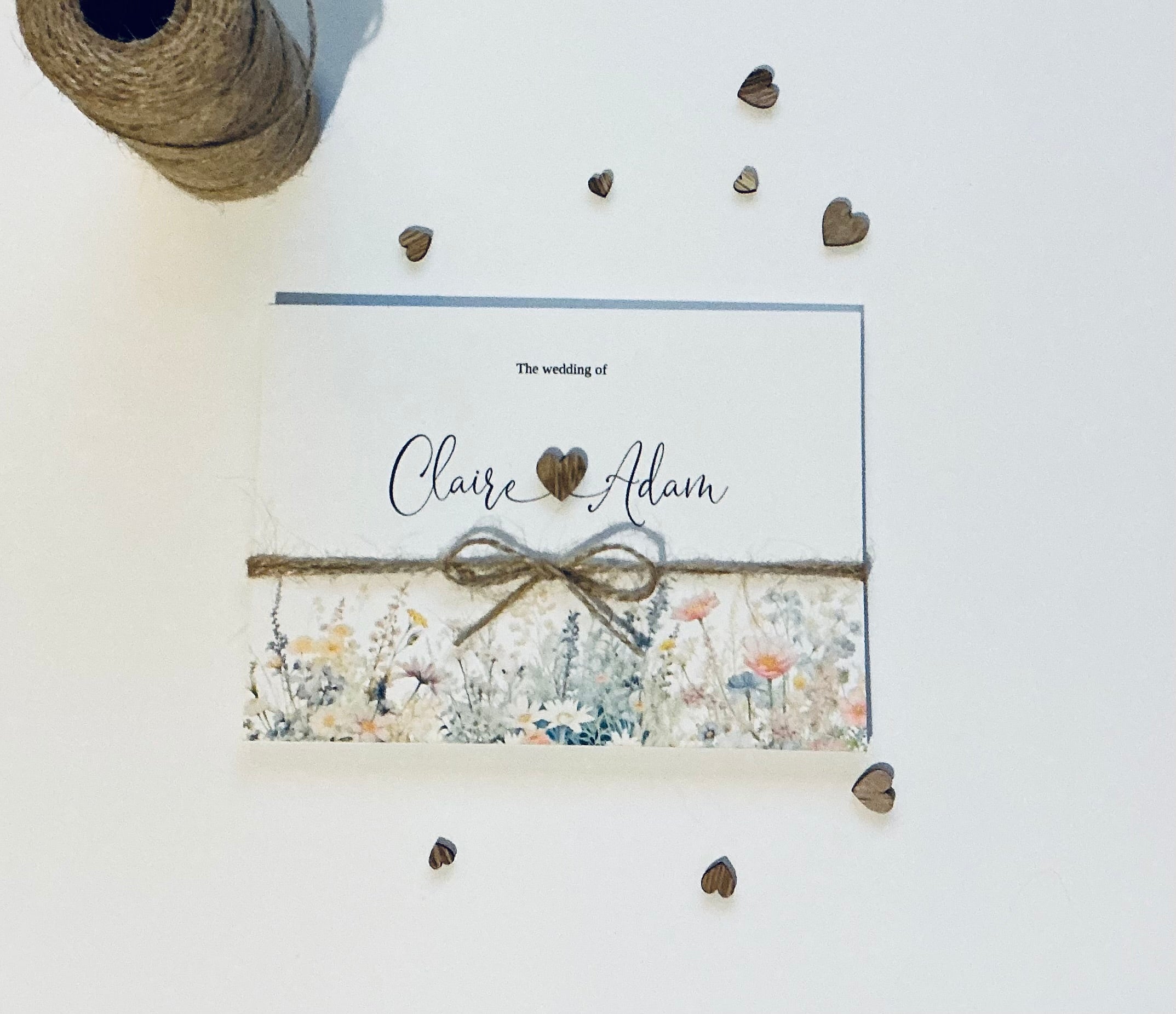 Wildflower Concertina Wedding Invitation | Floral Fold-Out Wedding Invite