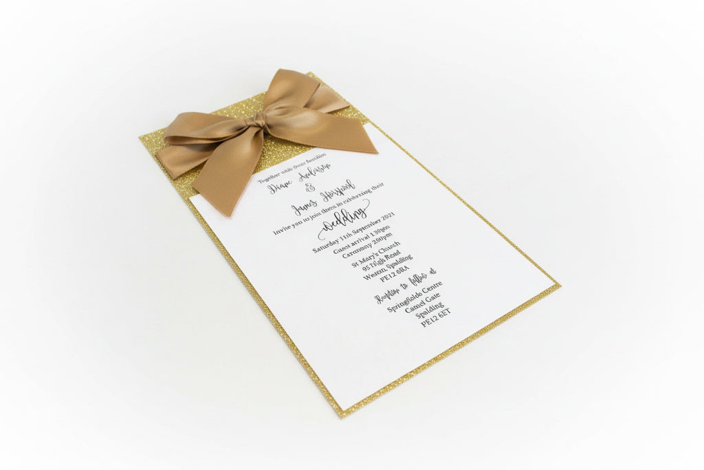 Slim Wedding Reception Invitation Card – Elegant Minimal Designs