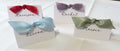 Personalised Place Cards with Ribbon Bow | Elegant Wedding Name Cards | Handmade Escort Cards