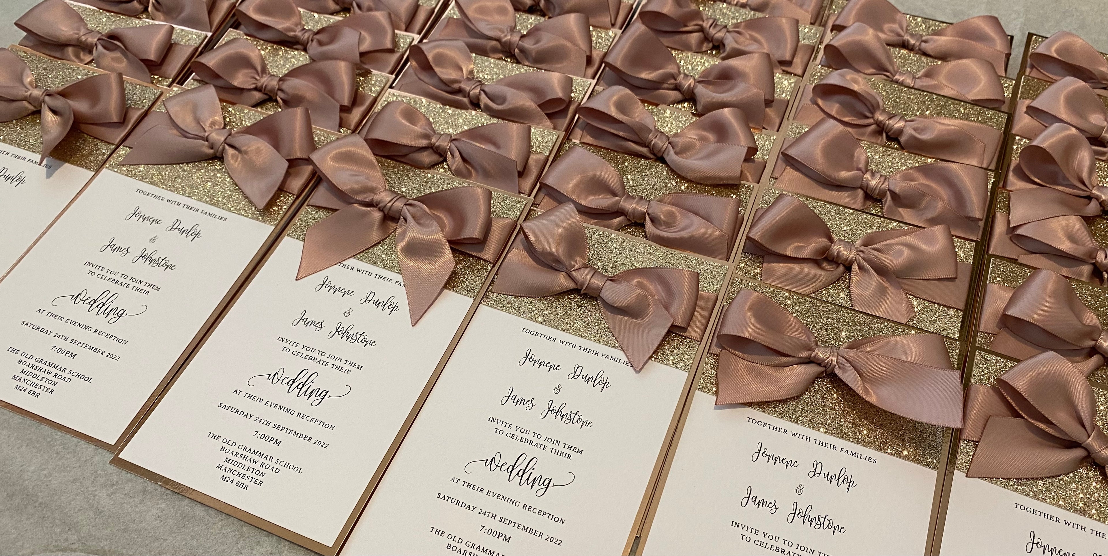 Slim Wedding Reception Invitation Card – Elegant Minimal Designs