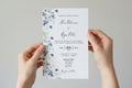 Blue Thistle Invitation | Rustic Floral Event Invitation